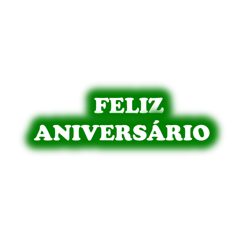 Faixa Feliz Aniversário EVA Verde Escuro c/ Branco - 01 Unidade - Lojas