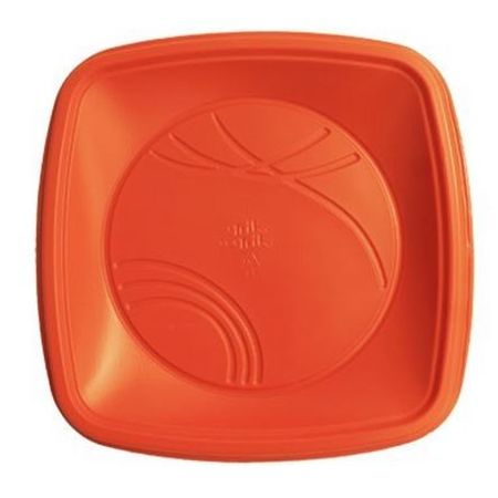 prato-descartavel-quadrado-raso-15cm-laranja