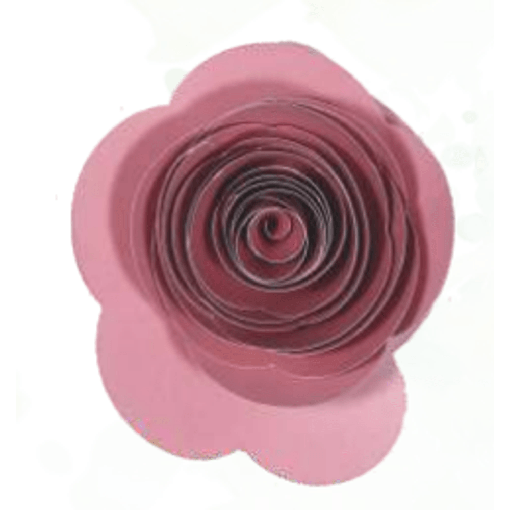 Flor de Papel Botão de Rosa - Rosa Seco - Lojas Brilhante